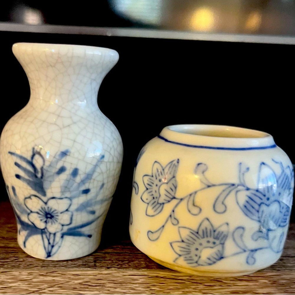 cute little asian vases